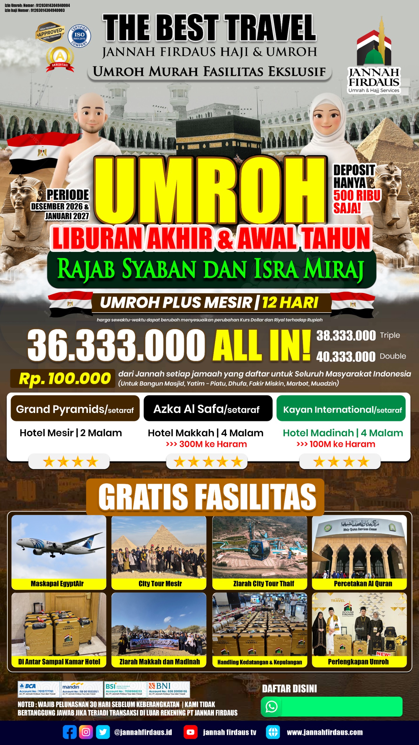 Paket Umroh Plus Mesir